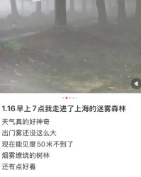 华体会体育-上海：入冬以来最强雨雪冰冻将袭！网友：没见过这么大雾，路口竟看不到红绿灯！